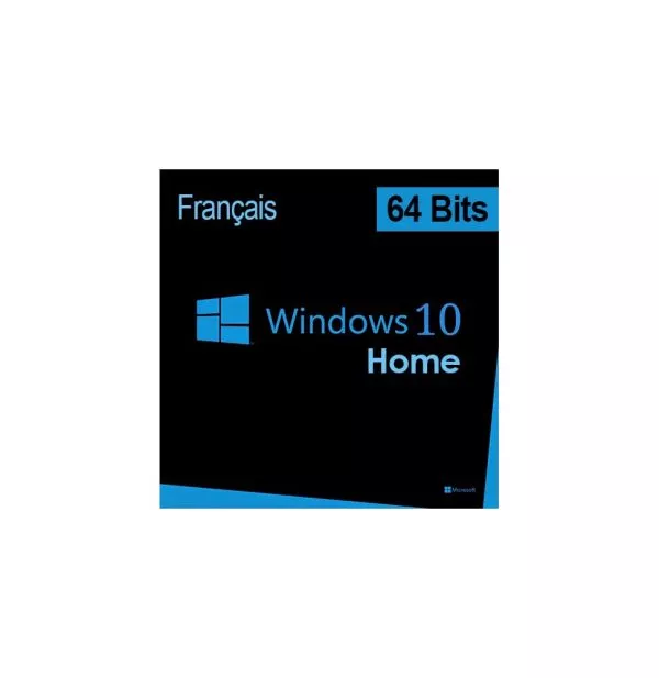 Microsoft Windows 10 Home 64 bits Français - Licence originale