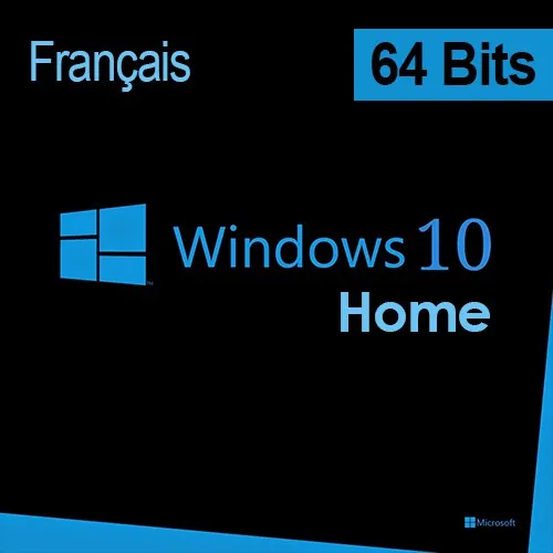 Microsoft Windows 10 Home 64 bits Français - Licence originale