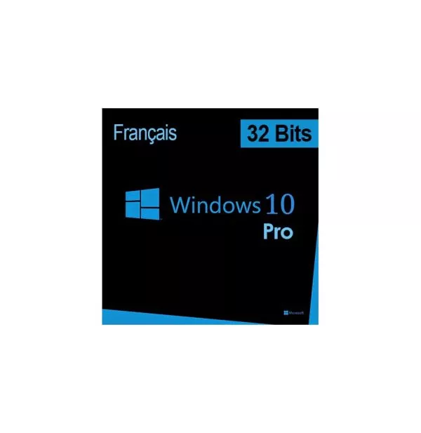 Microsoft Windows 10 Pro 32 bits Français (Licence originale + DVD)