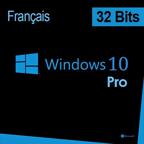 Microsoft Windows 10 Pro 32 bits Français (Licence originale + DVD)