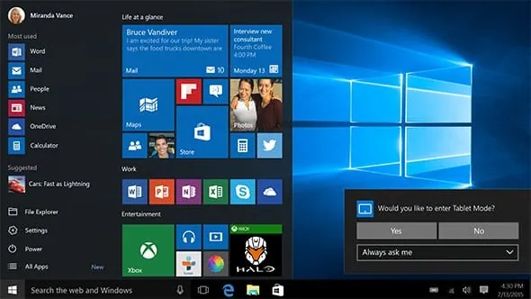 Microsoft Windows 10 Pro 64 Bits - Anglais - 1 Poste (FQC-08929)