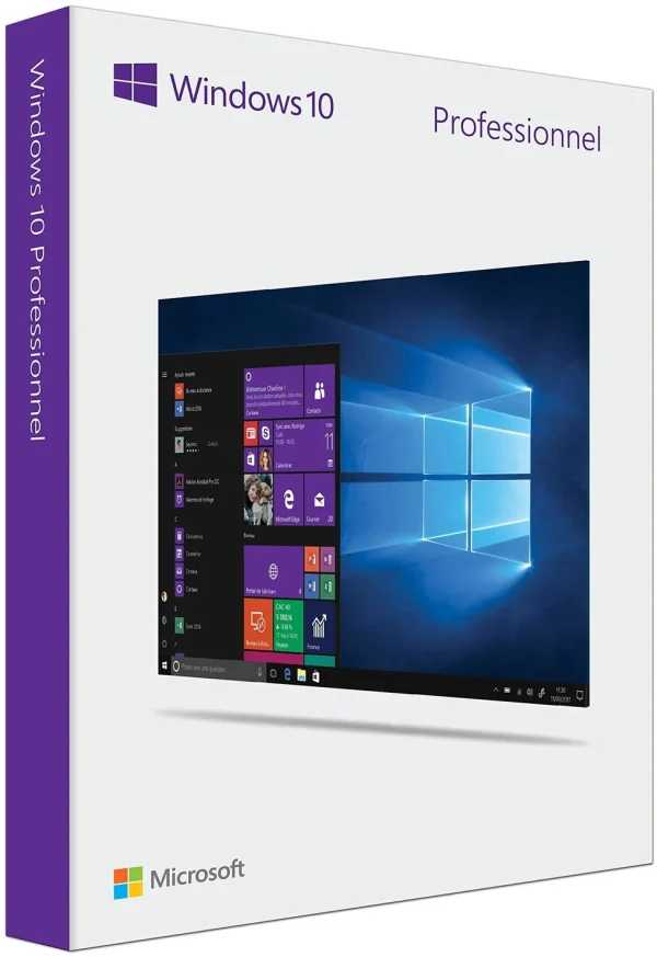 Microsoft Windows 10 Pro 64 bits Français - Licence originale