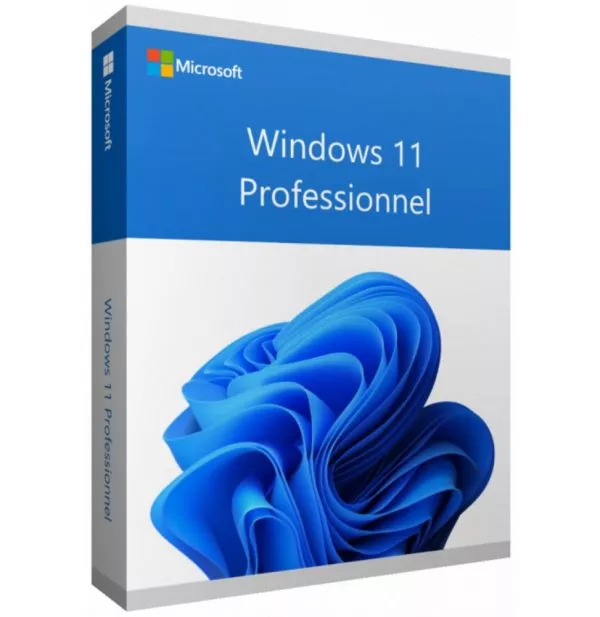 Microsoft Windows 11 Professionnel 64 bits Anglais - Licence originale (FQC-10528)