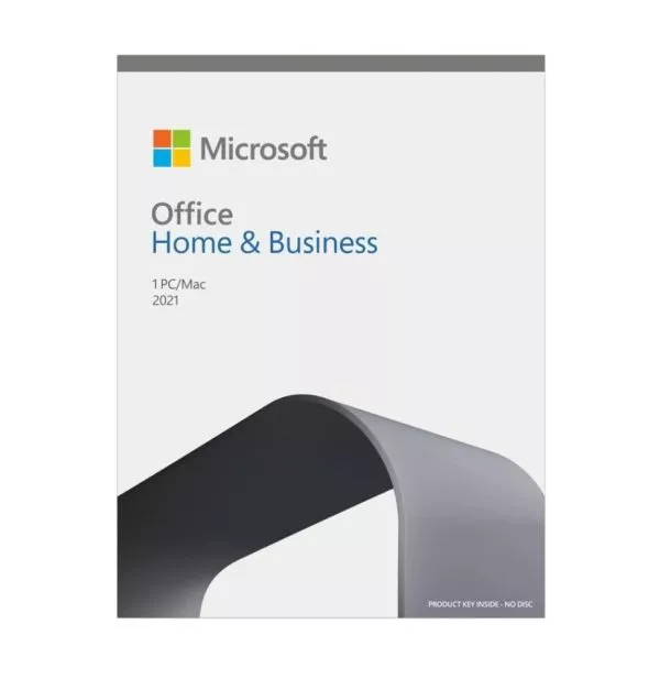 microsoftofficehomeandbusiness2021englishafricaonlymedialess-t5d-03515 Microsoft Office Home and Business 2021 English - Achat définitif pour 1 PC ou Mac
