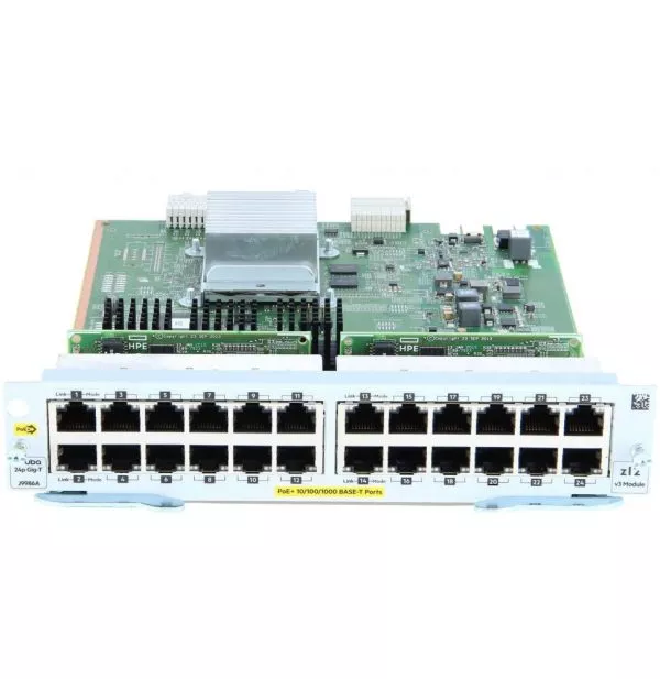 Module Aruba 24 ports 10/100/1000BASE-T PoE+ (J9986A)