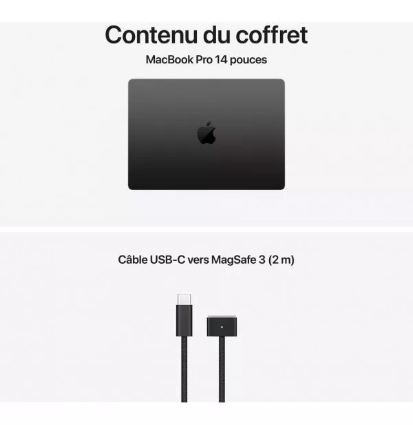 Apple MacBook Pro 14 pouces M5 Pro 24 Go 1 To Noir Sidéral (MGDR4FN/A)