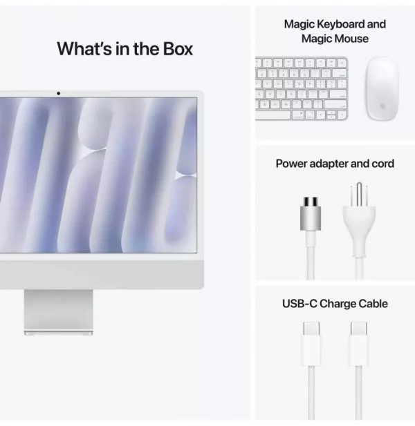 Ordinateur tout-en-un Apple iMac M4 (2024) (MWUU3FN/A)