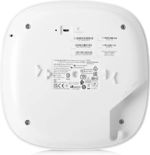 point-dacces-interieur-hpe-instant-on-ap25-wifi-6-4x4rw-r9b28a-1 Point d'accès WiFi 6 intérieur HPE Instant On AP25 4x4(RW) (R9B28A)