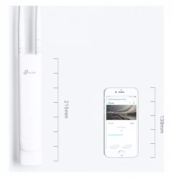 Point d'accès WiFi 4 TP-Link EAP110-OUTDOOR WiFi N 300 Mbps Extérieur (IP65)