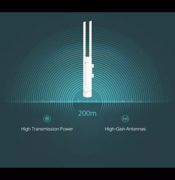 Point d'accès WiFi 4 TP-Link EAP110-OUTDOOR WiFi N 300 Mbps Extérieur (IP65)