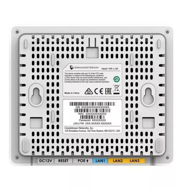 Point d'accès WiFi 6 Grandstream GWN7603 avec 4 Ports Gigabit et PoE+ Automatique