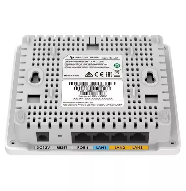 Point d'accès WiFi 6 Grandstream GWN7603 avec 4 Ports Gigabit et PoE+ Automatique