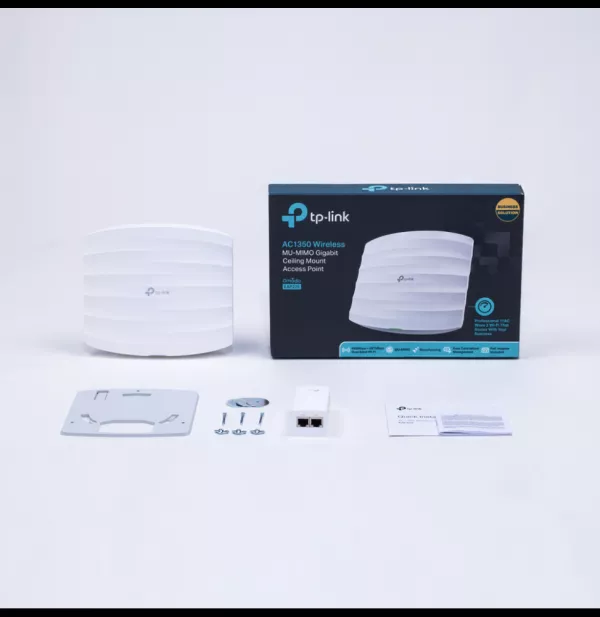 Point d'accès WiFi 5 Mesh bi-bande TP-Link AC1350 PoE Gigabit - Plafonnier (EAP225)