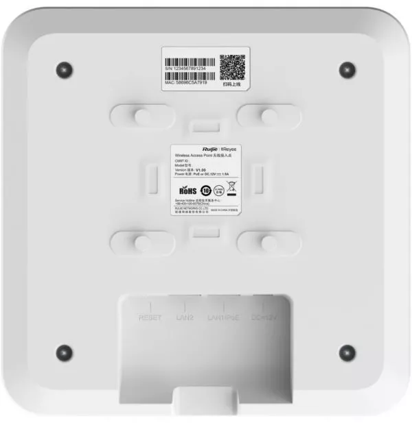 Point d'accès WiFi 6 AX1800 Reyee RG-RAP2260(G) Intérieur