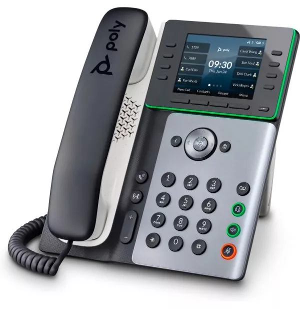 POLY Téléphone IP Edge E300 compatible PoE Téléphone IP Poly Edge E300 compatible PoE (82M92AA)
