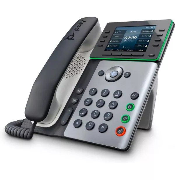 POLY Téléphone IP Edge E300 compatible PoE Téléphone IP Poly Edge E300 compatible PoE (82M92AA)