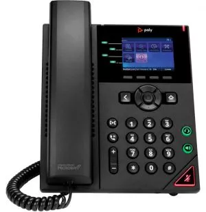 POLY Téléphone IP OBi VVX 250 à 4 lignes et compatible PoE avec module d’alimentation (89K69AA)