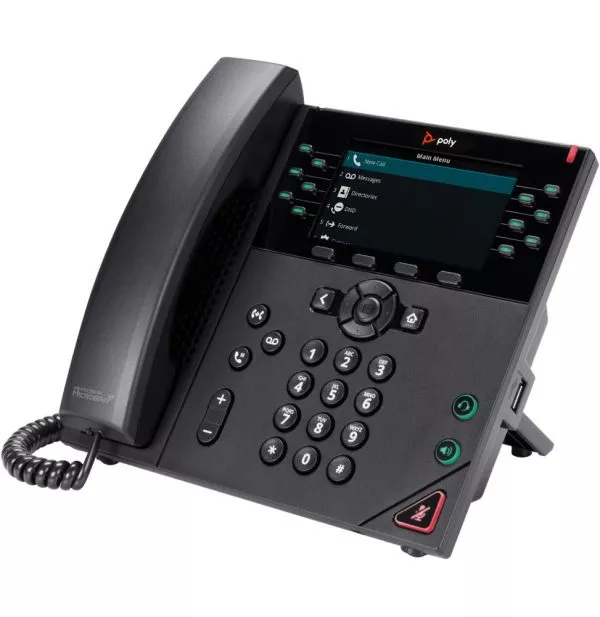 POLY Téléphone IP VVX 450 à 12 lignes et compatible PoE (8B1L7AA)