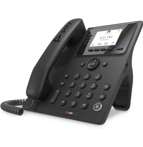 POLY Téléphone multimédia professionnel CCX 350 pour Microsoft Teams et compatible PoE (848Z7AA)