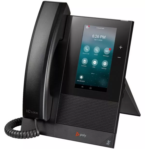 POLY Téléphone multimédia professionnel CCX 400 avec Open SIP et compatible PoE (849A1AA)