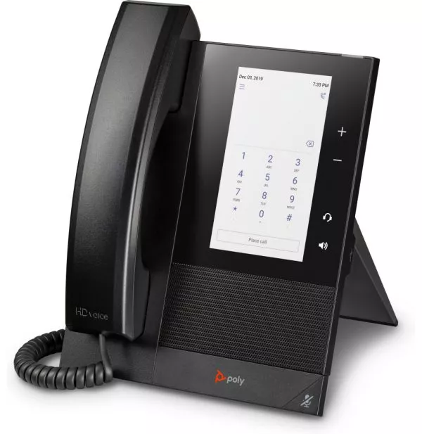 POLY Téléphone multimédia professionnel CCX 400 pour Microsoft Teams et compatible PoE (848Z8AA)