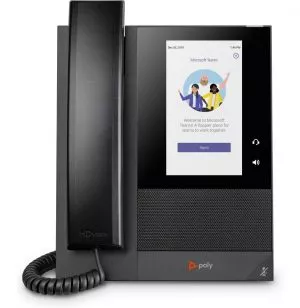 POLY Téléphone multimédia professionnel CCX 400 pour Microsoft Teams et compatible PoE (848Z8AA)