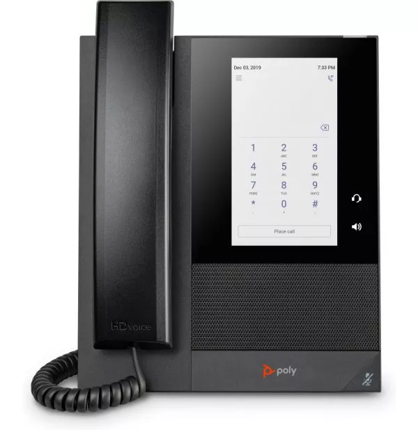 POLY Téléphone multimédia professionnel CCX 400 pour Microsoft Teams et compatible PoE (848Z8AA)