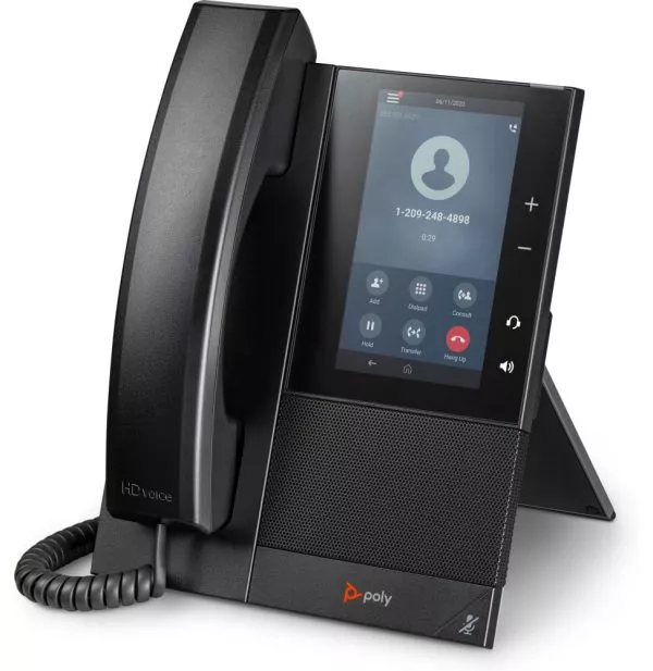 POLY Téléphone multimédia professionnel CCX 505 avec Open SIP et compatible PoE (82Z82AA)
