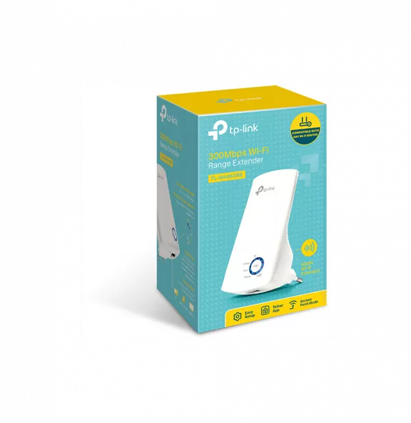 Répéteur WiFi 4 / Point d'accès TP-Link TL-WA850RE WiFi 4 (N 300 Mbps) - Port Ethernet