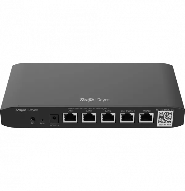 Routeur professionnel Reyee RG-EG105G-V3 5 Gigabit ports 600Mbps