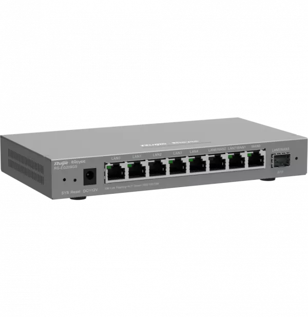 Routeur professionnel Reyee RG-EG209GS 9 ports Gigabit 600Mbps