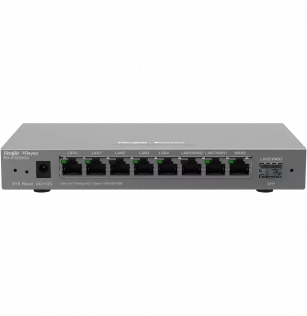 Routeur professionnel Reyee RG-EG209GS 9 ports Gigabit 600Mbps