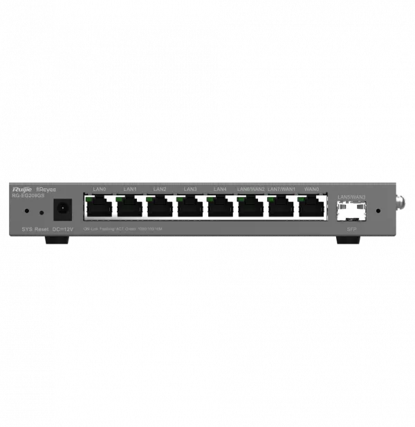 Routeur professionnel Reyee RG-EG209GS 9 ports Gigabit 600Mbps