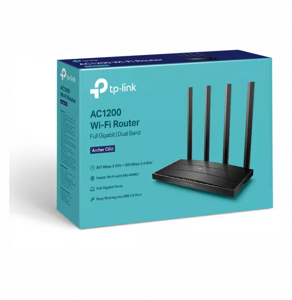 Routeur TP-Link Archer C6U AC1200 Dual-Band Wi-Fi (ARCHERC6U)