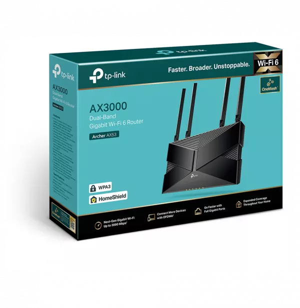 Routeur TP-Link Archer AX53 AX3000 Dual-Band Wi-Fi 6 (ARCHERAX53)