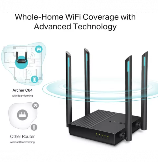 routeur-wi-fi-tp-link-ac1200-dual-band-archerc64-2 Routeur Wi-Fi TP-Link Archer C64 AC1200 Dual-Band (ARCHERC64)
