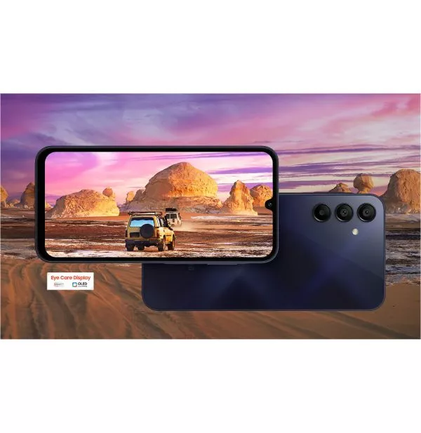 Smartphone Samsung Galaxy A15 Bleu Clair 128 Go écran Super AMOLED 6,5" 90 Hz (SM-A155FLBDMWD)