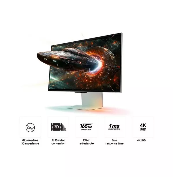 Écran de jeu Samsung 27" Odyssey 3D G90XF 4K 165Hz (LS27FG900XUXEN)