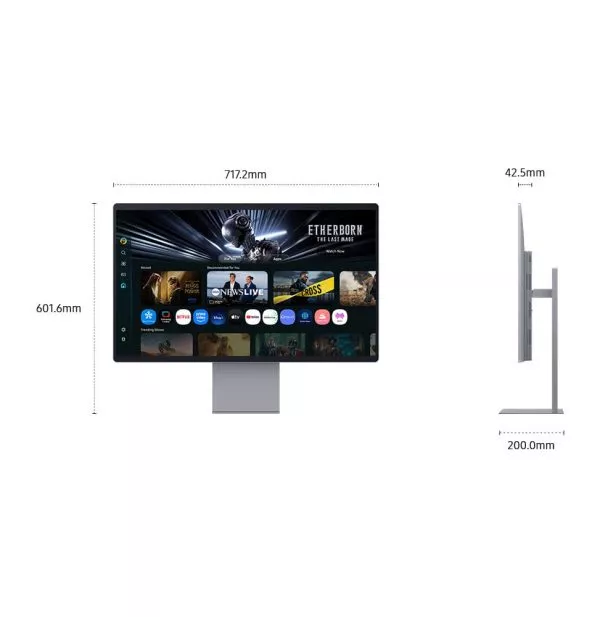 Moniteur connecté Samsung 32" QD-OLED 4K Smart Monitor M9 165 Hz (LS32FM900SUXEN)