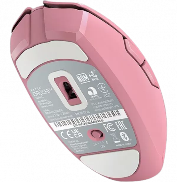 Souris sans fil Gaming Razer Orochi V2 - Rose Quartz (RZ01-03731200-R3G1)