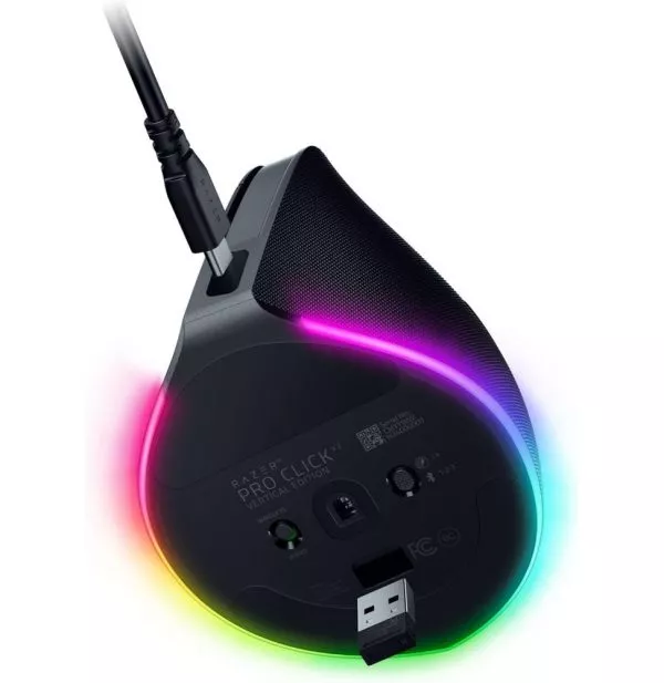 Souris sans fil Gaming Razer Pro Click V2 Vertical - Noir (RZ01-05250100-R3G1)