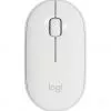 Souris sans fil Bluetooth Logitech Pebble M350 Blanc cassé (910-005716)
