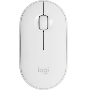 souris-sans-fil-logitech-pebble-m350-blanc-casse-910-005716 Souris sans fil Bluetooth Logitech Pebble M350 Blanc cassé (910-005716)