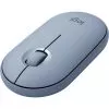 Souris sans fil Bluetooth Logitech Pebble M350 Bleu gris (910-005719)