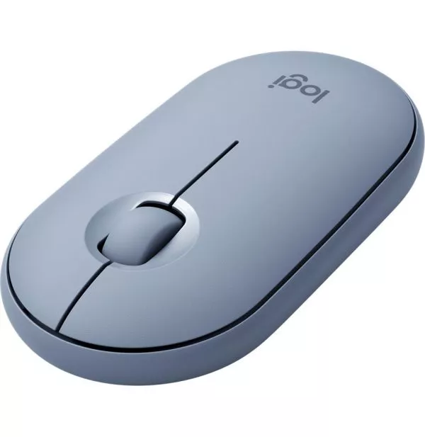 Souris sans fil Bluetooth Logitech Pebble M350 Bleu gris (910-005719)