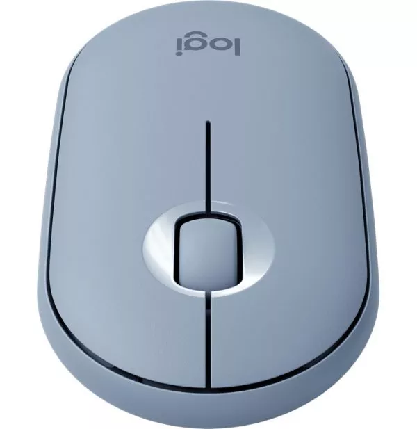 Souris sans fil Bluetooth Logitech Pebble M350 Bleu gris (910-005719)