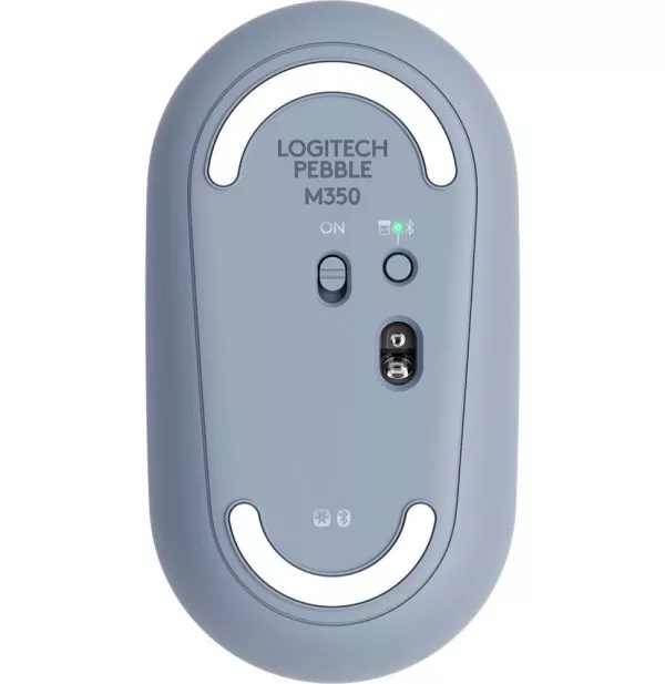 Souris sans fil Bluetooth Logitech Pebble M350 Bleu gris (910-005719)