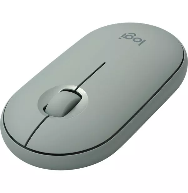 Souris sans fil Bluetooth Logitech Pebble M350 Eucalyptus (910-005720)