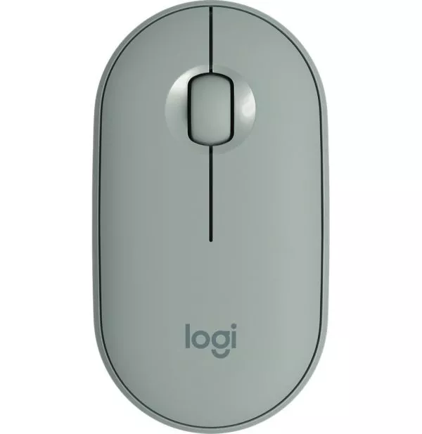 Souris sans fil Bluetooth Logitech Pebble M350 Eucalyptus (910-005720)