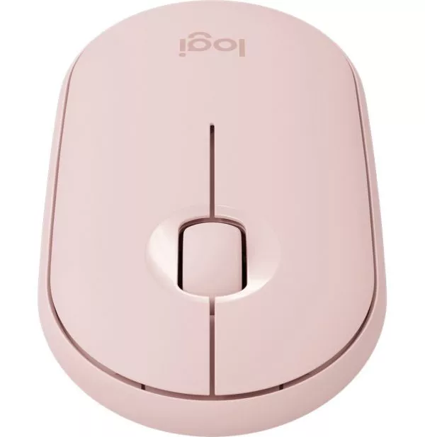 Souris sans fil Bluetooth Logitech Pebble M350 Rose (910-005717)